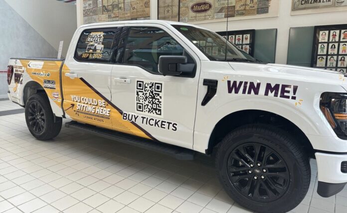 CRHF Truck Raffle Truck (Photo supplied by Chinook Regional Hospital Foundation)
